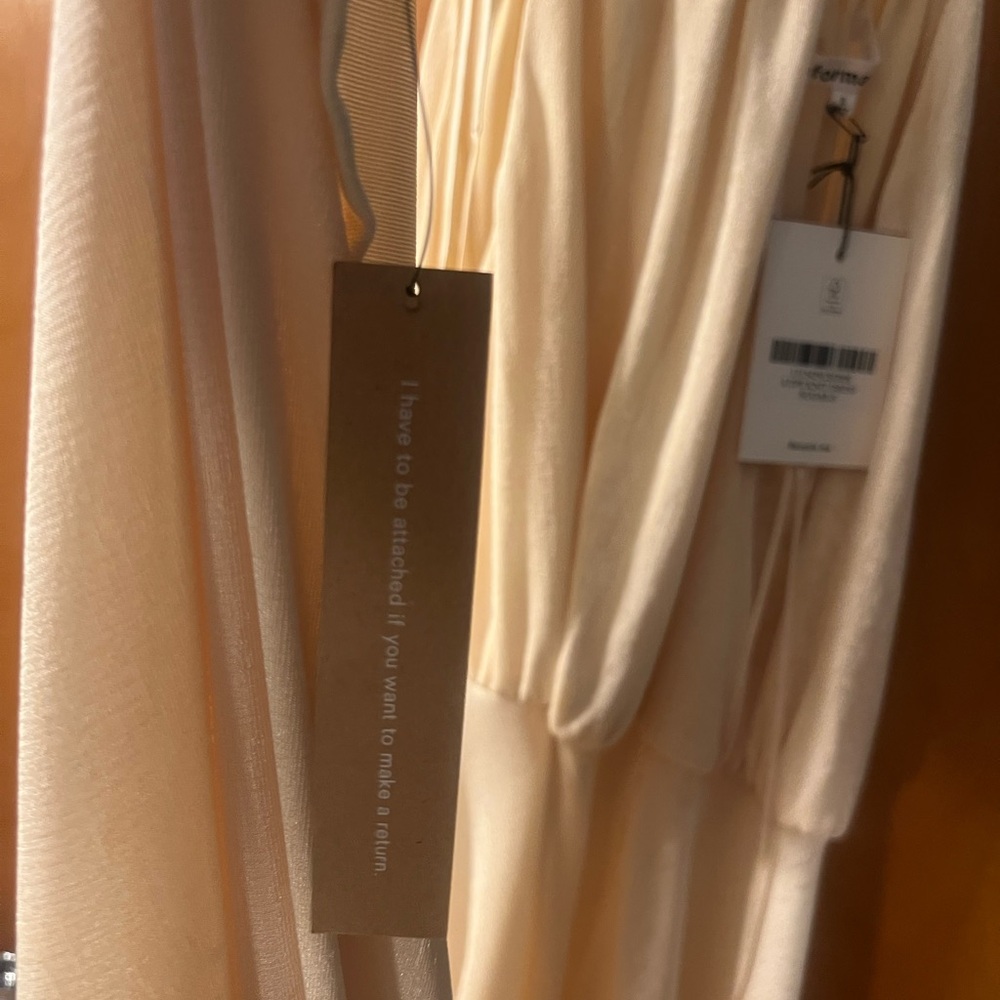 NWT Reformation Lupe Knit Dress in the color Sugar - Picture 6 of 7